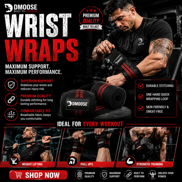 Premium Wrist Wraps – Maximum Wrist Support & Lifting Stability 🏋️🔥