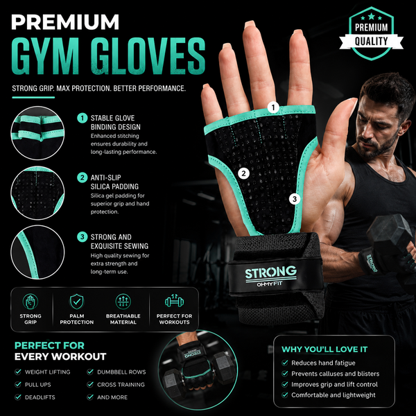 Premium Gym Gloves – Strong Grip & Maximum Hand Protection 💪🔥