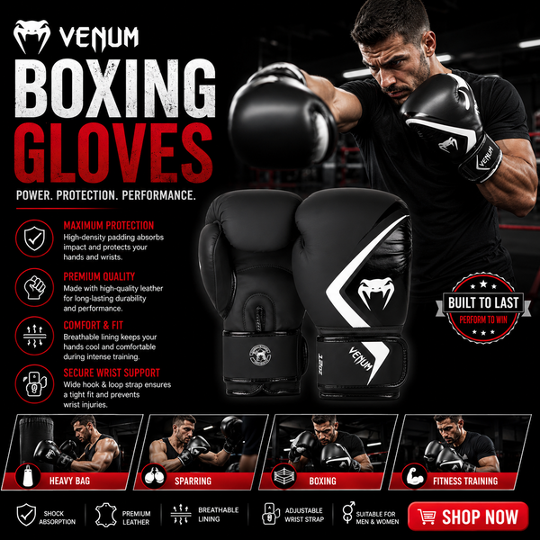 Venum Boxing Gloves with Carry Bag 👜🥊 | Premium Boxing Training Gloves