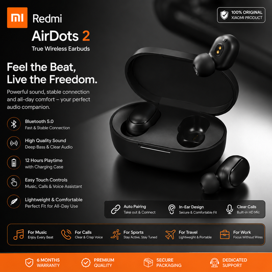 🎧 New Mi Redmi Airdots 2 Original Wireless Earphones 🔥✨